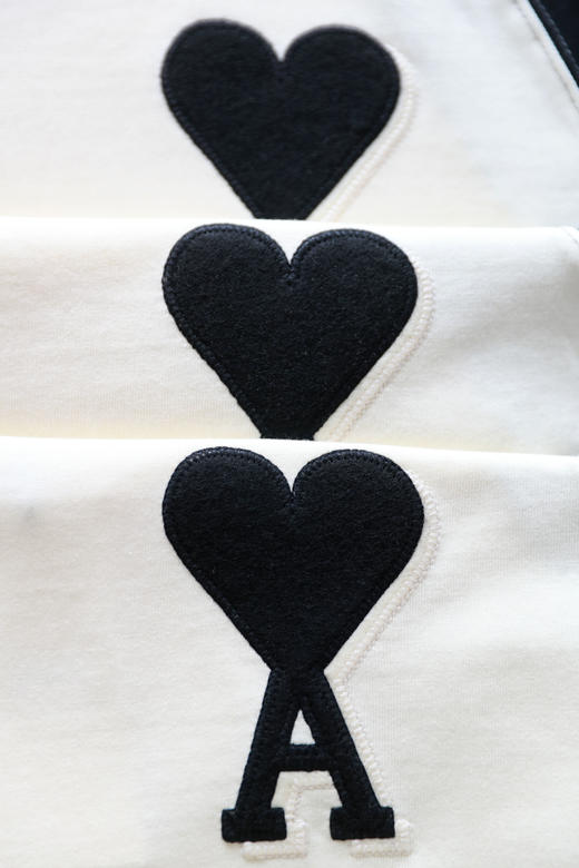 黑白拼接tee，胸口刺绣工艺。插肩袖设计全棉法式情侣半袖E010860 商品图14