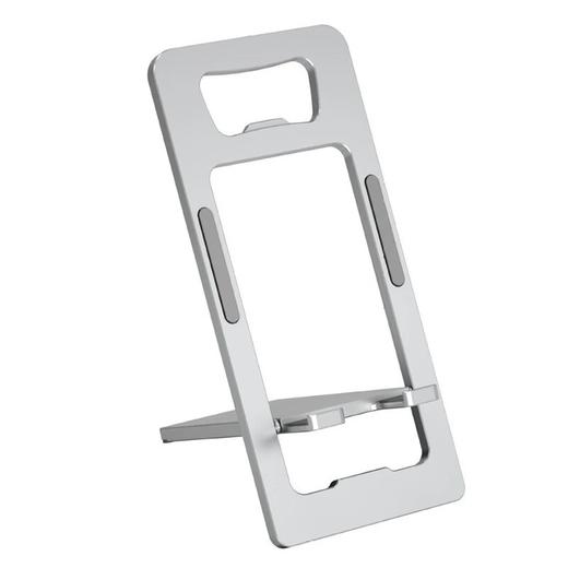 新款 全铝合金防滑手机支架+开瓶器 可折叠卡片便捷式桌面支架 商品图3