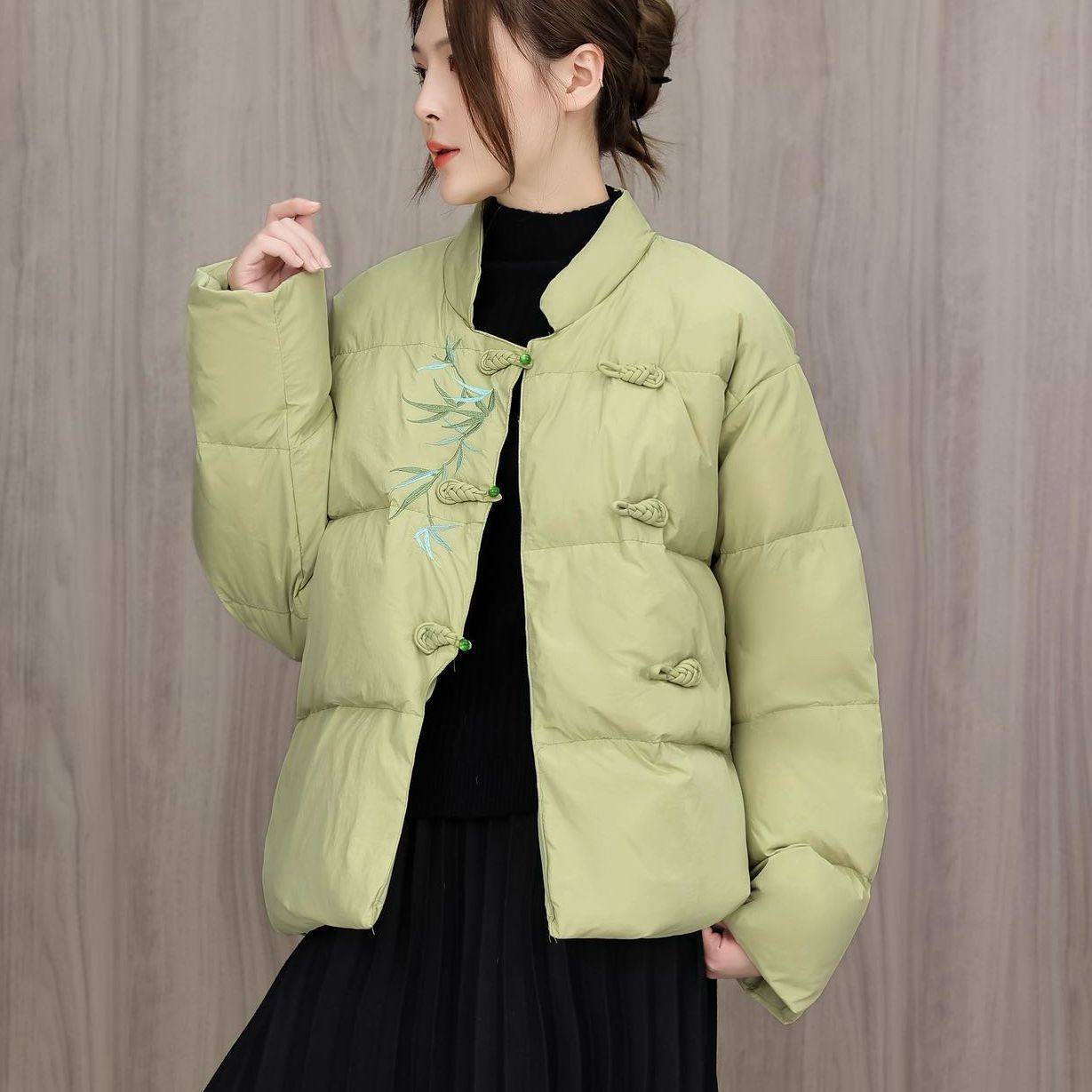 卉遇&国风刺绣款羽绒服HY-81