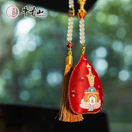 牛首山文创牛守万福之菩提佑安香囊车挂南京纪念品车载挂饰香包 商品图2