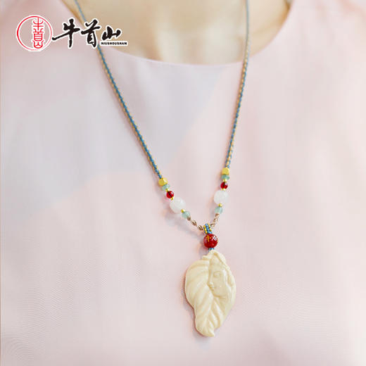 牛首山文创非遗猛犸牙雕系列大吊坠收藏送客户礼盒南京纪念品礼物 商品图2