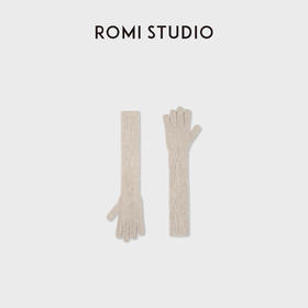 ROMI STUDIO“羊毛手套”柔软舒适分指长袖弹力羊绒毛织RWCWPT7079