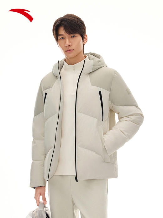 安踏六度芯羽绒服丨火山岩短款棉服男冬季新款加厚外套152547919N 商品图1