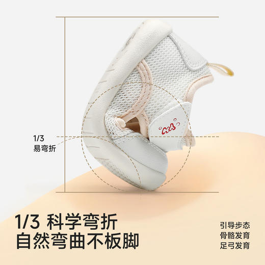 【商场同款】英氏婴儿步前鞋春夏透气网眼鞋软底宝宝鞋百搭学步鞋 商品图1