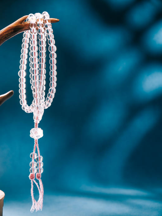 白水晶108颗素串 鼓珠 珠径0.8【器悟雅玩】 商品图0