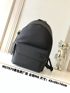 秋冬特惠💰1520 渠道级LV【全钢五金 MB163c01变码芯片】te级LV 全套包装 M57079黑 全新 Aerogram 大号双肩包