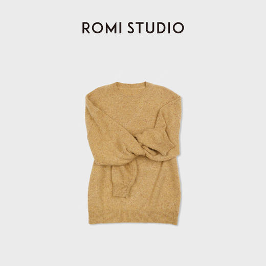 ROMI STUDIO“简约舒适”羊毛彩点肌理圆领厚套头毛衣RWDSST1831 商品图2