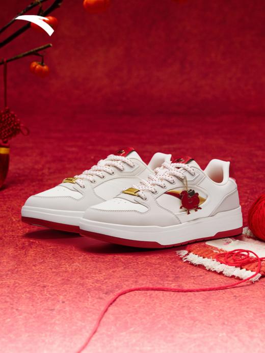 安踏好事发生 月影丨新年款潮流撞色板鞋男鞋红色运动鞋112618016 商品图1