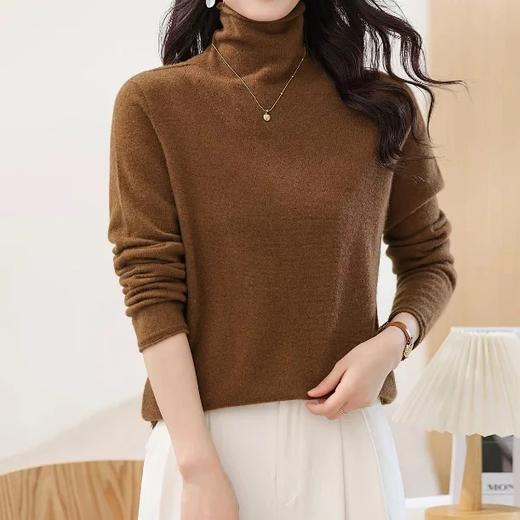 康赛妮女士羊绒打底衫 | 圆领/半高领/堆堆领、多款选择、柔软亲肤、贴身舒适、适中厚度、秋冬单穿或打底都合适 商品图11