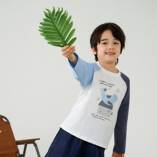 【10A抗菌】棉花堂大弹力尽兴小奶童装长袖T恤- FA61027 商品图10