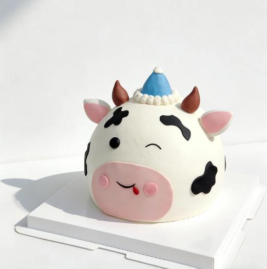 立体奶牛卡通蛋糕-低糖处理无添加 商品图1