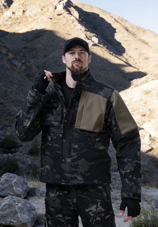 【硬核清仓 断码不补 防泼耐磨抗撕裂 9个口袋装载】猛禽L5级软壳复合摇粒绒抗寒战术外套ds（hy） 商品图4