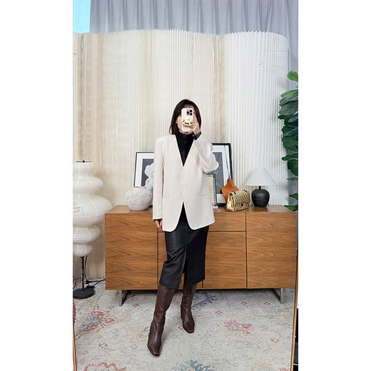 芭蕾美学 双层蕾丝拼接 半高领乔其真丝衬衫 仙气十足 它只负责美美的！ 商品图5