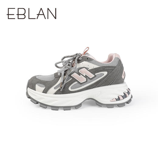 【上新】伊伴2026春季潮流撞色个性街头增高显高老爹鞋B26160051 商品图1