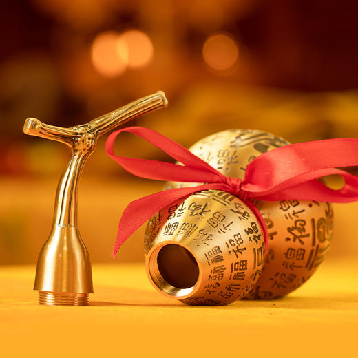 百福葫芦铜摆件客厅玄关装饰办公室开业送礼 商品图2