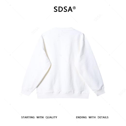 9546SDSA男士秋冬新款痞帅男装潮流设计师刺绣字母圆领卫衣百搭宽松 商品图5