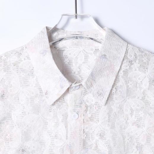 6978SDSA秋冬新款痞帅男装时尚简约蝴蝶镂空设计长袖衬衫气质百搭衬衣 商品图2