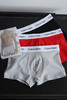 出口韩单 西K盒装三条入 弹力平角裤四角裤内裤  PJ068 商品缩略图0
