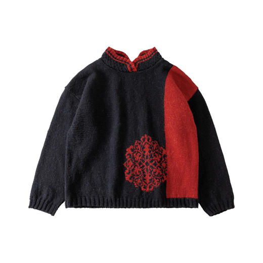 苏苏姐家团花似锦套头衫手工DIY毛衣编织棒针衣服毛线团材料包 商品图4