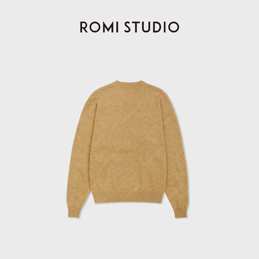 ROMI STUDIO“简约舒适”羊毛彩点肌理圆领厚套头毛衣RWDSST1831 商品图1