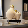 【独特造型❗️招财进宝】新中式马上有钱办公室老板桌马到成功装饰摆件新中式马陶瓷工艺品。jc 商品缩略图0