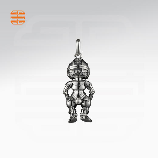 玺匠金铺《足银生肖机甲》足银999 十二生肖吊坠项链生日礼物 商品图4