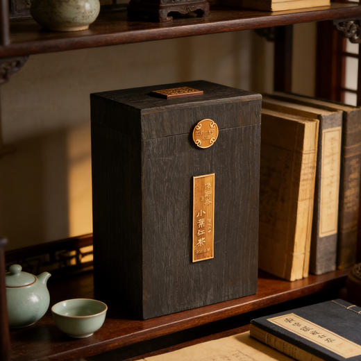 【静思书轩】净斯2022限定年份小叶红茶500g黑桐木藏茶礼盒赠手提毛毡袋高端收藏佳品 商品图2