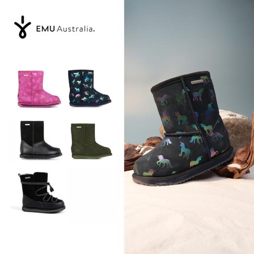 澳洲EMU雪地靴童鞋冬季加绒加厚保暖百搭户外女童雪地棉鞋子 商品图8