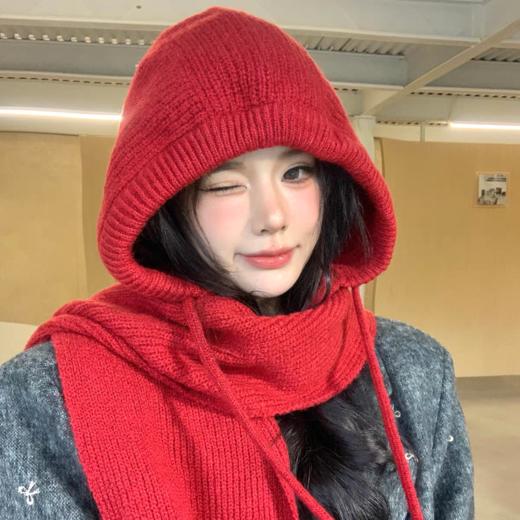 <曾小咸推荐>  韩版帽子围巾一体巴拉克拉法帽 日常88/件 活动69.99/件！！【预售款，预计3-15天发货】 商品图9