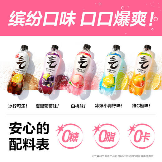 【直供】元气森林气泡水480mL*15瓶整箱 商品图1