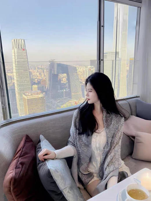 秋冬特惠💰350 古驰围巾 【四季双娇！GG双面中等薄款真丝羊毛围巾！！】 商品图8