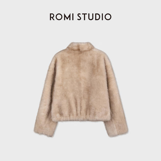 ROMI STUDIO进口西班牙拉贡原毛皮草轻奢皮毛一体 RWDWW82098 商品图2