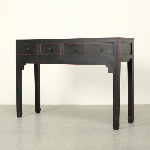 黑四屉桌 商品图0