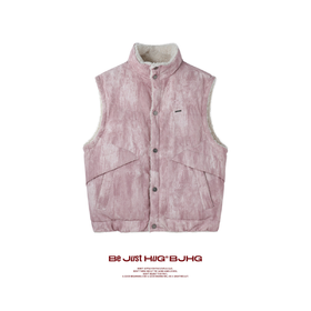 BJHG不计后果夹克男春季新款潮牌美式复古休闲工装双面穿马甲上衣