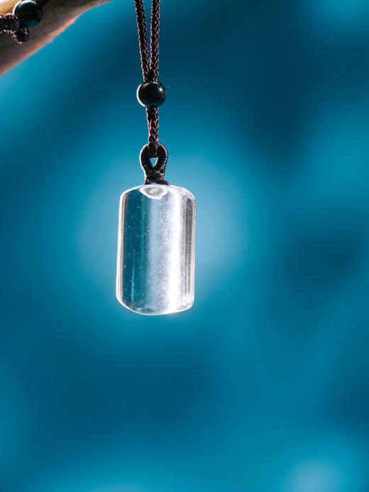 迷罗元和堂 白水晶晶平安无事牌【器悟雅玩】 商品图0