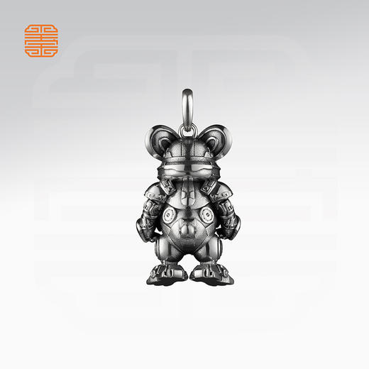 玺匠金铺《足银生肖机甲》足银999 十二生肖吊坠项链生日礼物 商品图1