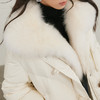 NEELLY纳俪商场同款冬新款狐狸毛领宽松羽绒服女90白鸭绒短款外套N25124L04618 商品缩略图2