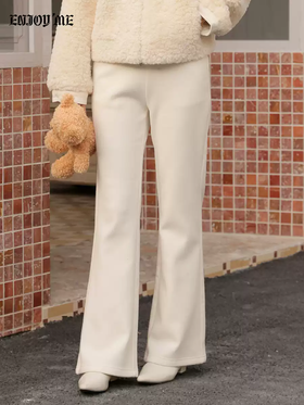 【门店同款】ENJOY冬季月光白显瘦微喇裤 169099202