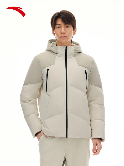 安踏六度芯羽绒服丨火山岩短款棉服男冬季新款加厚外套152547919N 商品图0