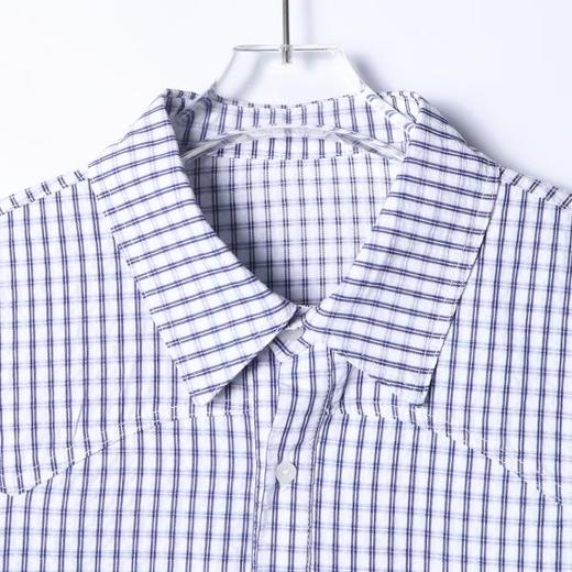 33267SDSA秋冬新款痞帅男装韩版简约撞色格纹小格子设计长袖衬衫百搭 商品图2