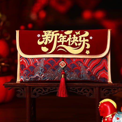 【国潮印刷红包❗高端款式出手有面】2026新款马年利是封包大吉大利喜庆布艺红包春节创意大容量拜年包。rf 商品图6