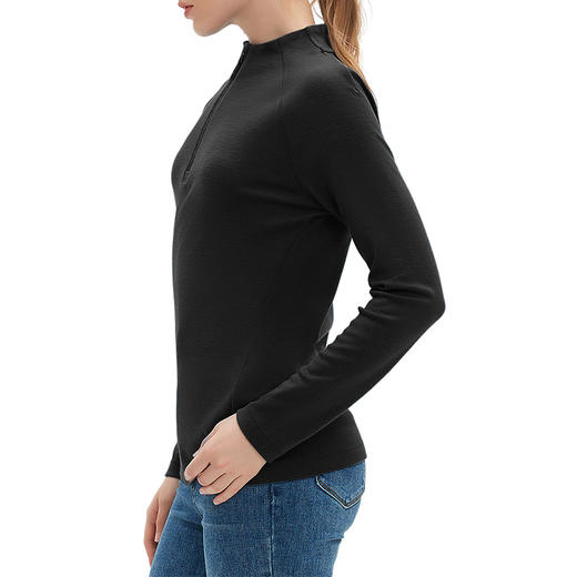 IGUANA 美利奴羊毛女士内搭保暖打底衫户外运动跑步半拉链上衣（内购专享） 商品图7