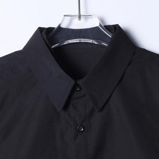 6984SDSA男士秋冬新款痞帅男装韩版休闲纯色系带设计长袖衬衫百搭宽松 商品图2