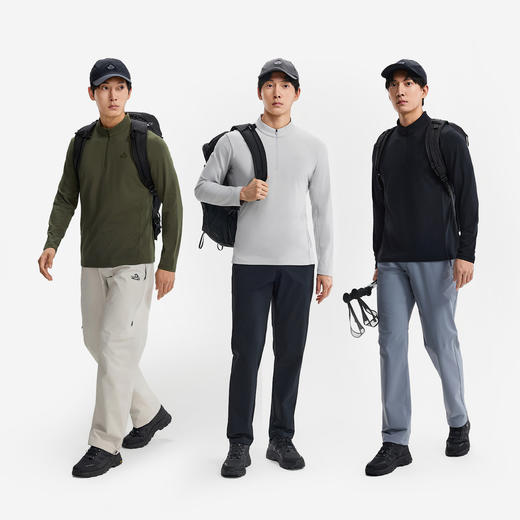 伯希和户外速干T恤男26新款抗菌吸湿长袖打底衣徒步健身运动内搭 商品图4