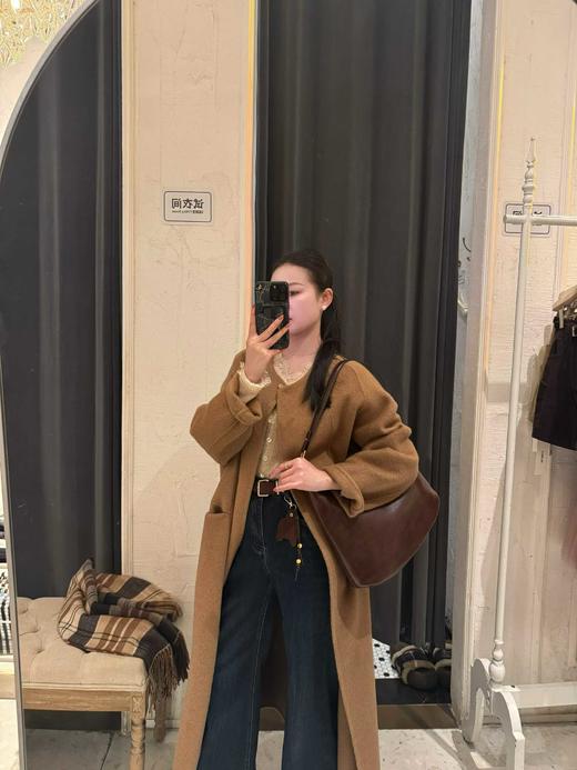 【门店同款】ENJOY冬季“暖冬知性”静奢无领大衣 167694981 商品图2