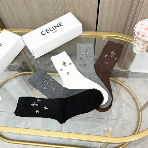 秋冬特惠💰160【一盒五双】克罗心袜子  爆款高筒袜 高版本 商品图3