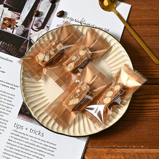 约100个 4*9.5cm 咖色太妃糖包装袋 I Wish you英文字母机封袋 太妃糖牛轧糖包装袋 商品图2