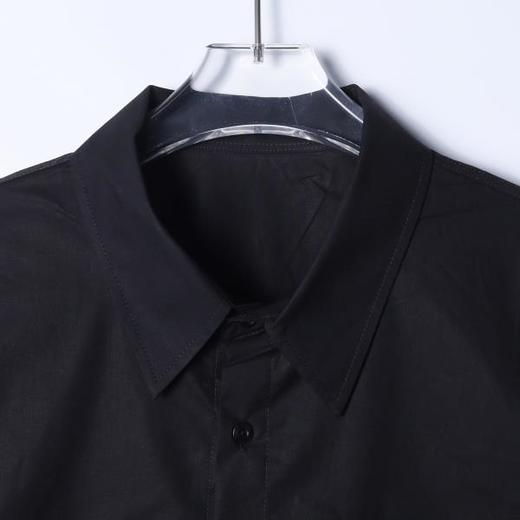 265010SDSA男士秋冬新款痞帅男装韩版简约纯色翻领长袖衬衣宽松百搭衬衣 商品图2