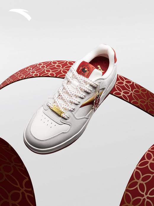 安踏好事发生 月影丨新年款潮流撞色板鞋男鞋红色运动鞋112618016 商品图0