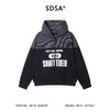 36002SDSA秋冬新款痞帅男装美式拼接撞色印花字母拉链连帽卫衣开衫百搭 商品缩略图1